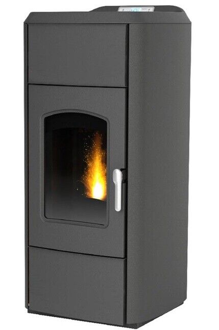 LAMINOX TL28IN ANTRACITE VICTORIA IDRO LUX STUFA A PELLET 28 KW 500/770 m³ 20 L