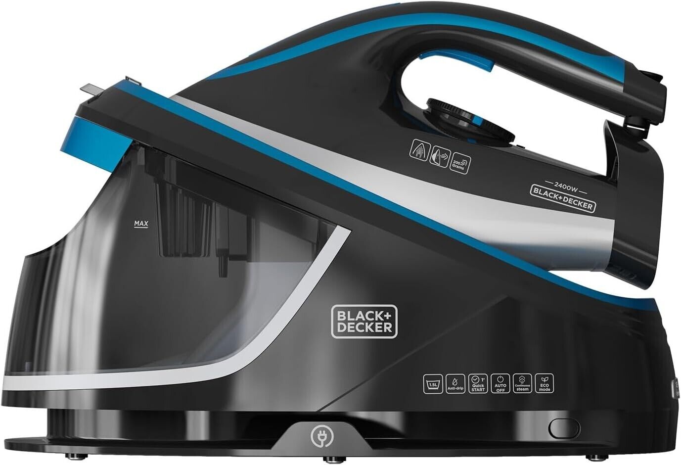 BLACK+DECKER BXSS2401E FERRO STIRO A CALDAIA 2400W ANTICALCARE AUTOSPEGNIMENTO