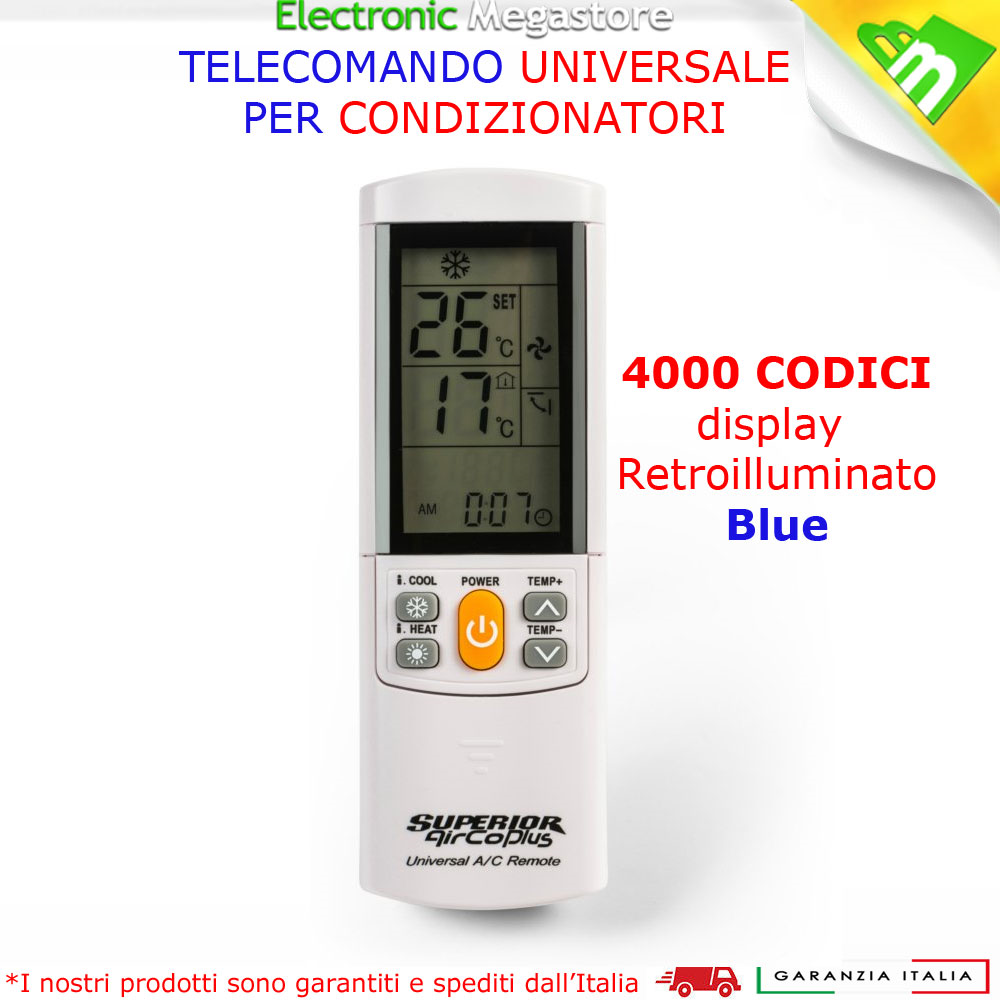 TELECOMANDO UNIVERSALE PER AERMEC CONDIZIONATORE CLIMATIZZATORE D'ARIA