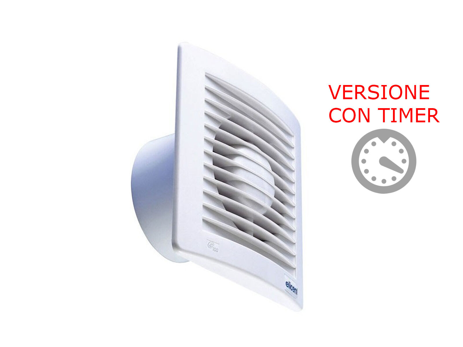 Elicent 2MU7070 Aspiratore Elicoidale E-Style 100 P CON TIMER 90m3/h
