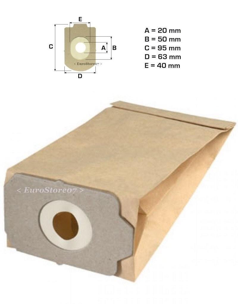 8 Sacchetti Aspirapolvere Rowenta Zr 682 Rh 680 645 630 620 / Elettrodelta Rw 19