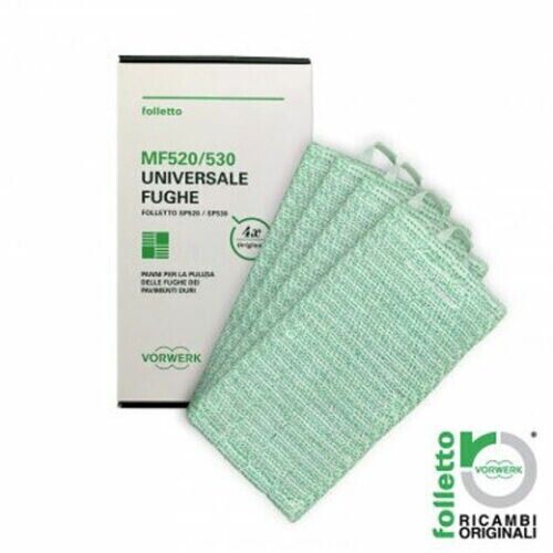 Conf. 4 Panni Universali Fughe Pavimenti MF520/530 Folletto SP520/SP530 48857