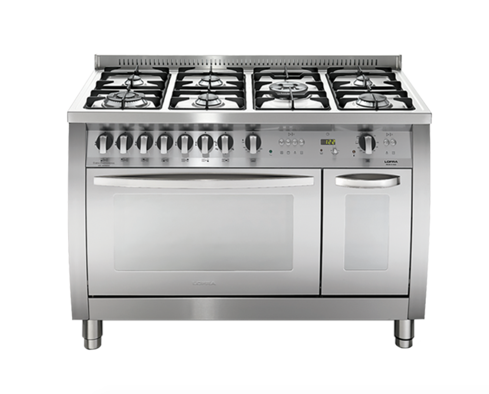 LOFRA CURVA CSD126GV+E/2CI CUCINA 120X60 CM 7 FUOCHI FORNO GAS E ELETTRICO