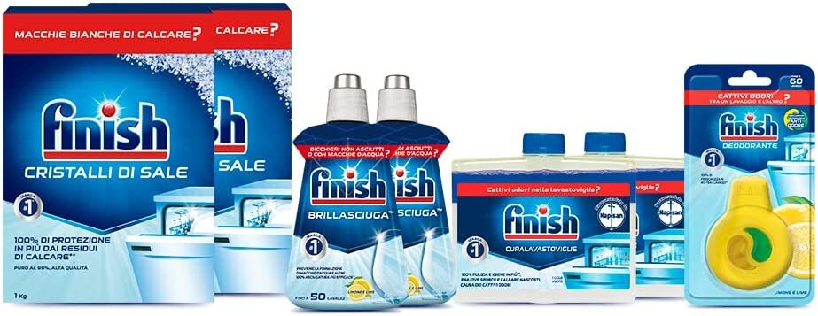 Finish Brillantante Lemon Curalavastoviglie regular Cristalli Di Sale Deodorante