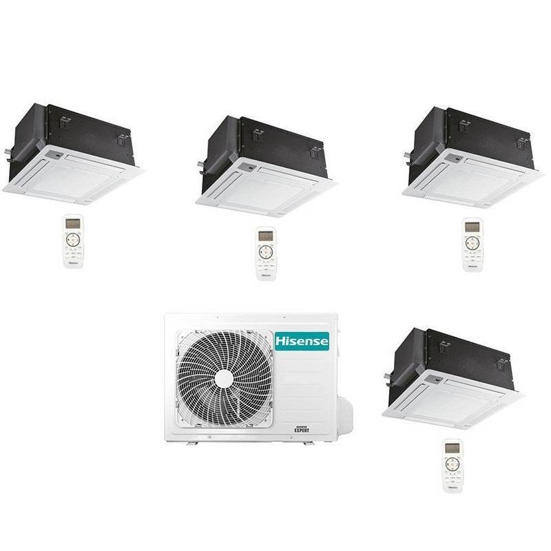 Condizionatore Climatizzatore Quadri Split Hisense a Cassetta  9000+9000+12000+1