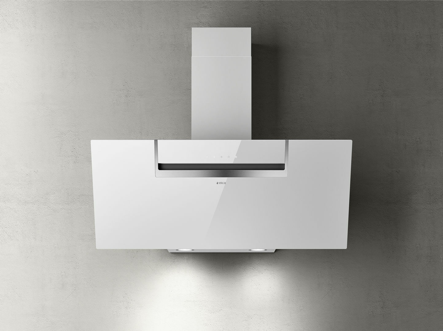 ELICA SHY S WH/A/90 CAPPA PARETE ASPIRANTE TOUCH CONTROL VETRO BIANCO
