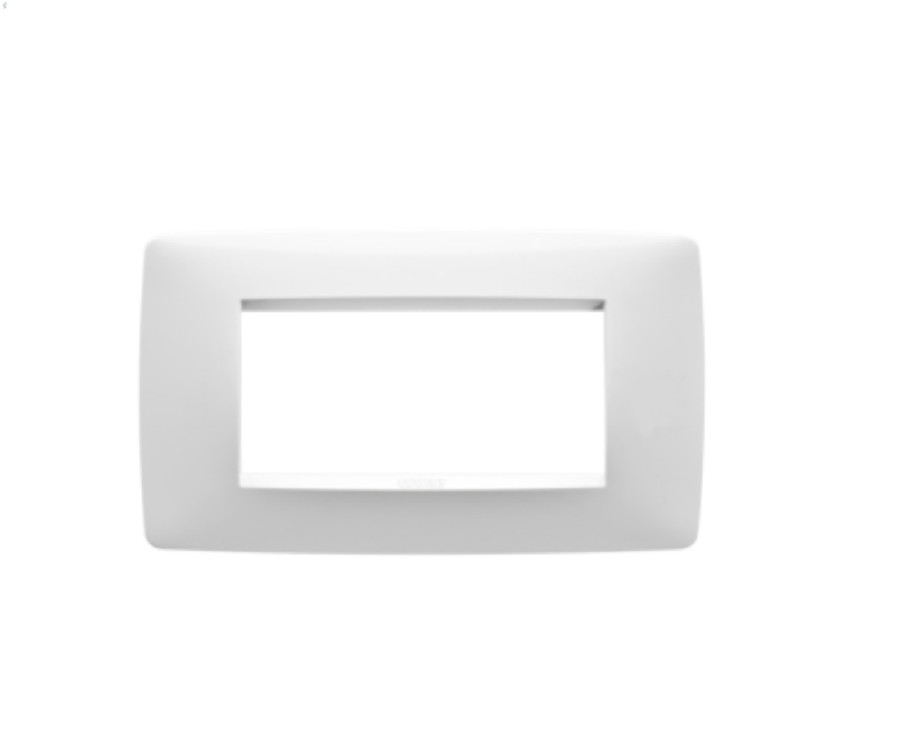 Gewiss Chorus placca ONE 4 moduli  GW16104TB bianco latte