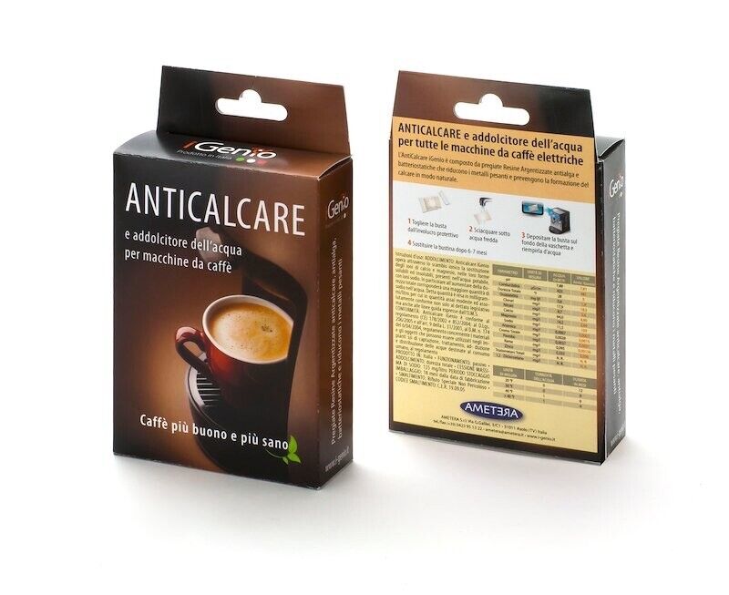 I-Genio 979 Anticalcare E Addolcitore Per Macchine Da Caffe' Busta Di Resine Arg