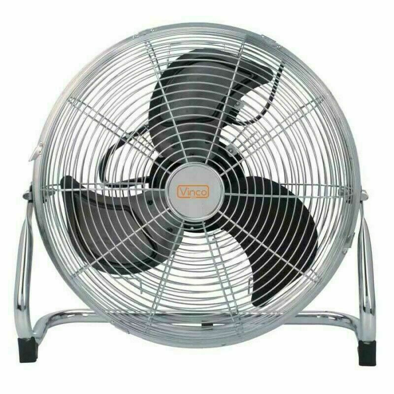 VENTILATORE VINCO 70610 A GRANDE PORTATA DIAMETRO 30 CM POTENZA 55W 3 VEL. CROMO