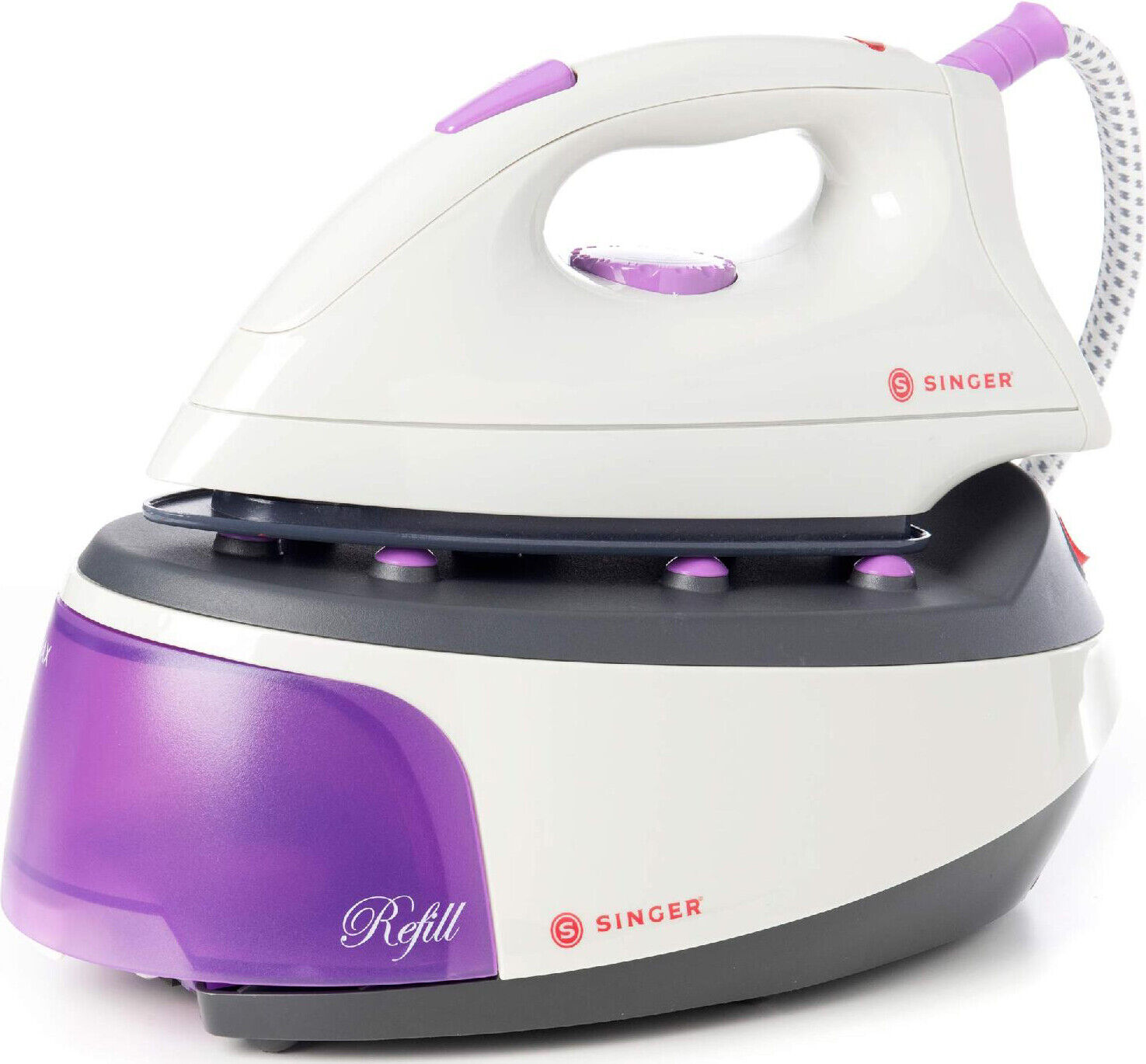 Singer Ferro da Stiro con Caldaia a Vapore 2200W colore Panna/Lilla - SHG2627