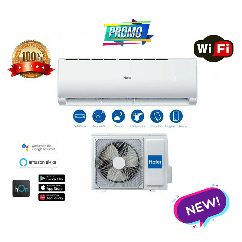 Climatizzatore Condizionatore Inverter Haier Geos+ 9000 WIFI AS25TAMHRA A++ R32