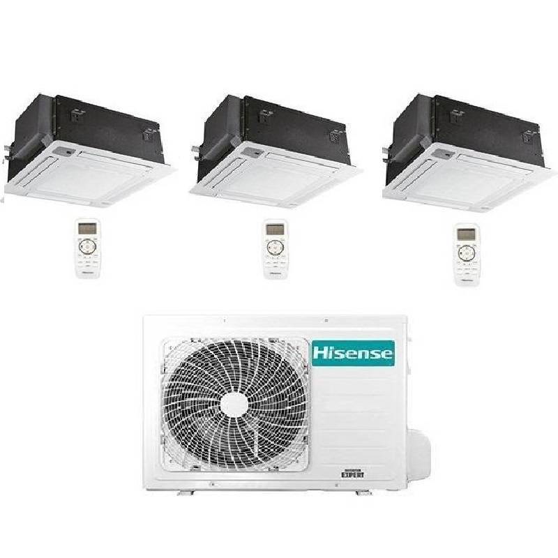 Condizionatore Hisense Trial Inverter Cassetta 9000+9000+9000 Con 3AMW62U4RJC