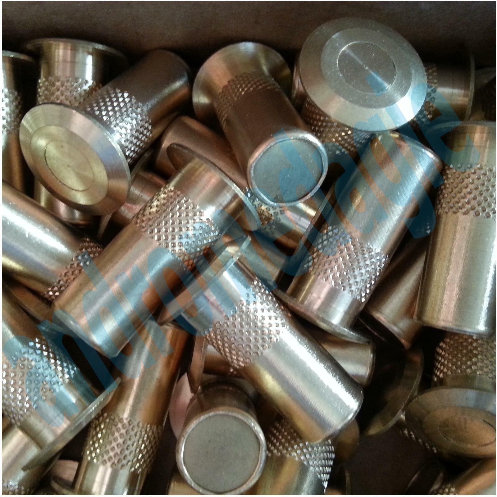 POZZETTO A MOLLA OTTONE LUCIDO Ø 8 MM Per finitura fori su soglie davanzali