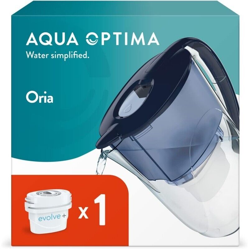 AQUA OPTIMA ORIA CARAFFA FILTRANTE ACQUA PURIFICATA 2,8LT CON 1 FILTRO INCLUSO