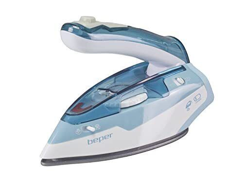 Beper Ferro da Stiro a Vapore 1100 Watt Piastra Antiaderente Blu P204FER200