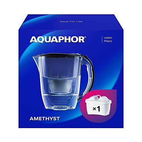 AQUAPHOR Amethyst MAXFOR+ Filtro dell'Acqua, Nero, 25.5 (C5n)