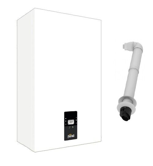 CALDAIA A CONDENSAZIONE 24 KW FERROLI BLUEHELIX ALPHA 24C GAS MET/GPL + KIT FUMI