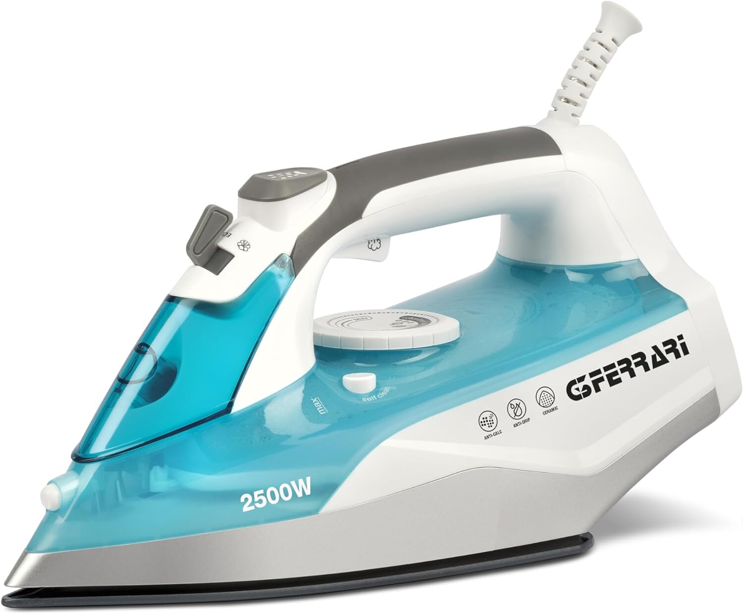 FERRO DA STIRO A VAPORE 370 CC 2500 W ERMES G3 FERRARI G40021