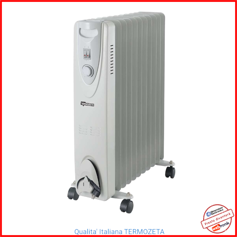 Radiatore Olio Termosifone Stufa Elettrico Basso Consumo Portatile Riscaldamento