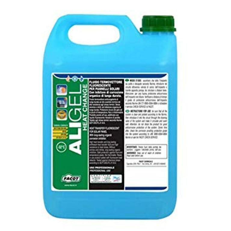 FLUIDO TERMOVETTORE GEL 5 LITRI ALIGEL PANNELLI SOLARI