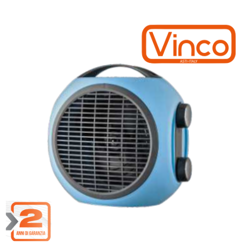 VINCO stufa elettrica ventilata bagno stufette elettriche ANTIRIBALTAMENTO