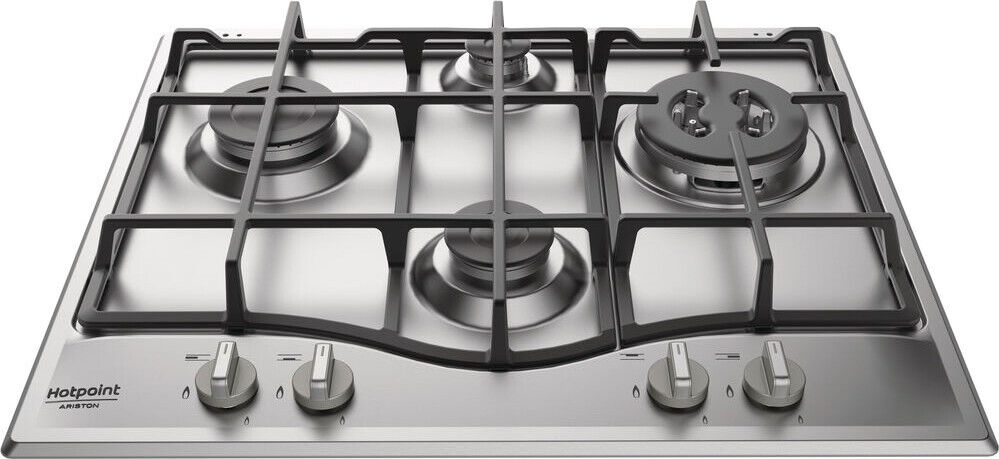Piano Cottura 4 Fuochi a Gas 60 cm Incasso Hotpoint Ariston PCN 641 T/IX/HAR