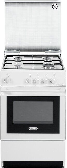 DE LONGHI SGW554GNN CUCINA 50x50x85 cm BIANCO FORNO A GAS 4 BRUCIATORI
