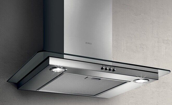 ELICA FLAT GLASS IX/A/60 CAPPA A PARETE 60 CM ASPIRANTE 365 m³/h 140W INOX