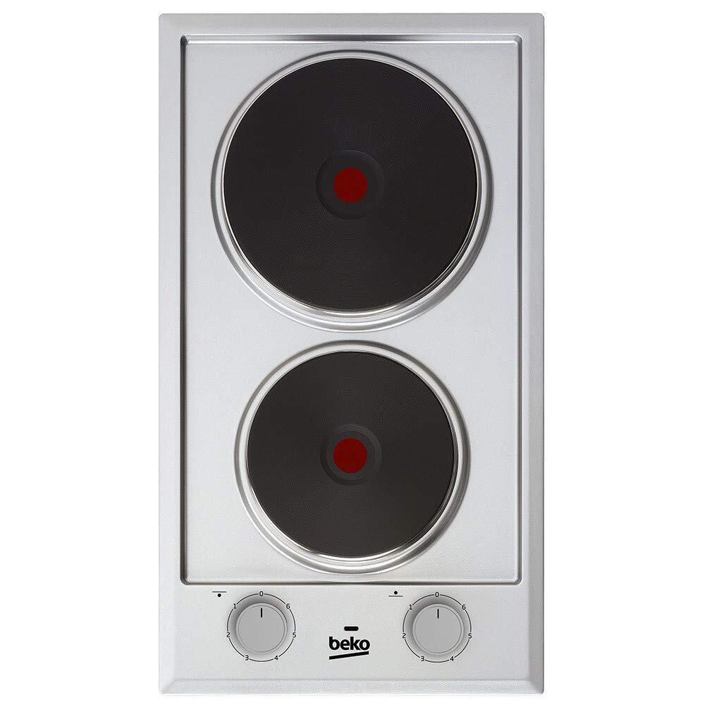 Piano Cottura Elettrico 2 Fuochi 30 cm colore Inox Beko HDCE 32201 X