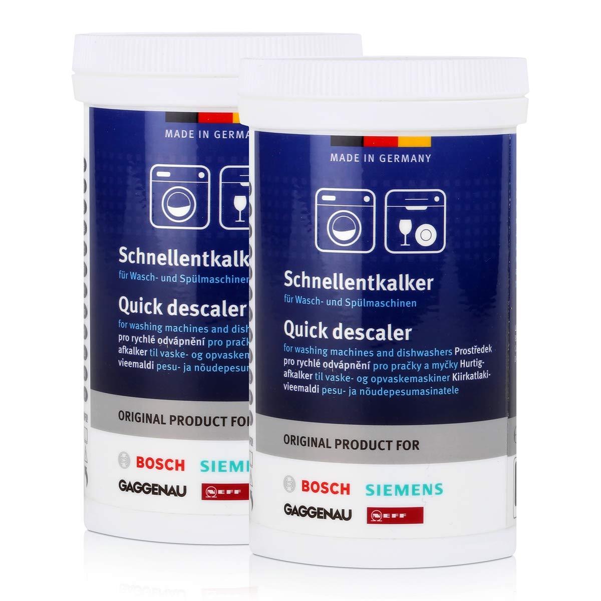 Decalcificante rapido lavatrice lavastoviglie 2x250gr Bosch Siemens Neff 311918