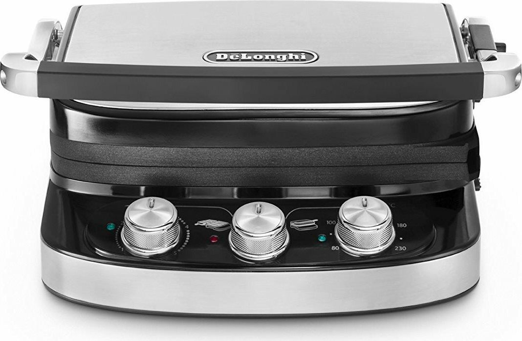 De Longhi Bistecchiera elettrica Doppia piastra Antiaderente 1500W CGH912