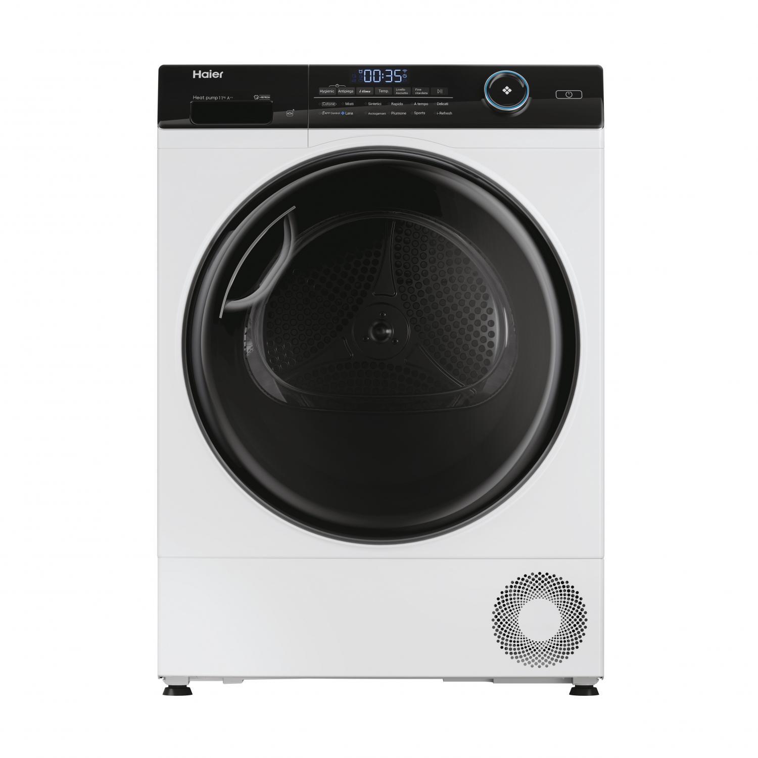 Asciugatrice 11 Kg Classe A++ Pompa di Calore 60 cm HD110-A2959E-IT Haier