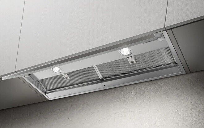 ELICA BOX IN NO DRIP IX/A/90 CAPPA INCASSO ASPIRANTE LED ACCIAIO INOX