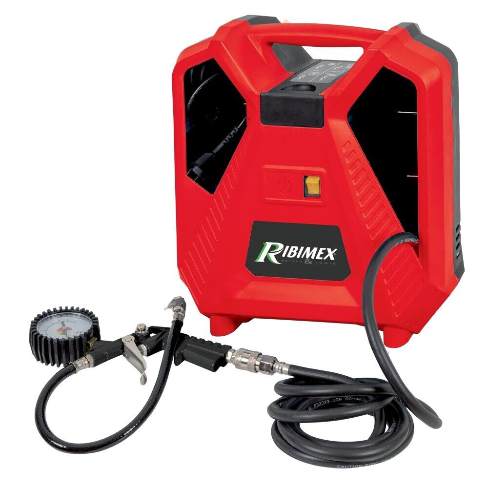 Compressore Aria Portatile Valigetta 8bar Gonfiatore Autolubrificato + Accessori