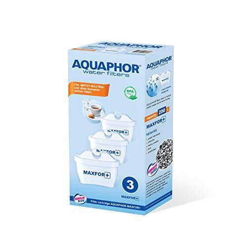 Aquaphor 500568 - Cartuccia filtrante MAXFOR+ Pack 3, contro calcare, (K6P)