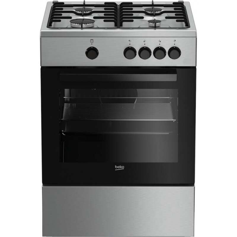 BEKO FSG62000DX CUCINA 60X60 4 FUOCHI FORNO A GAS 64LT COLORE INOX - PROMO