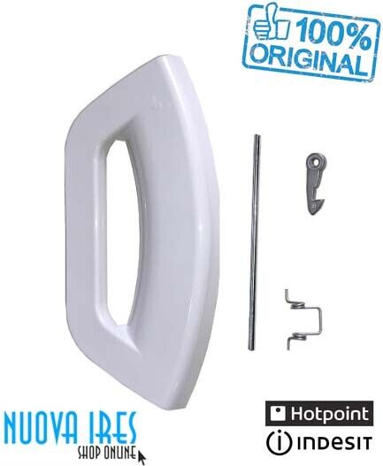 MANIGLIA OBLO LAVATRICE HOTPOINT ARISTON INDESIT POLAR WHITE FUTURA ORIGINALE