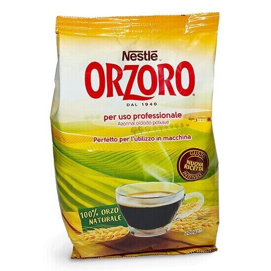 5 BUSTE da 200 grammi NESTLE ORZORO ORZO SOLUBILE 100% NATURALE DISTRIBUTORI