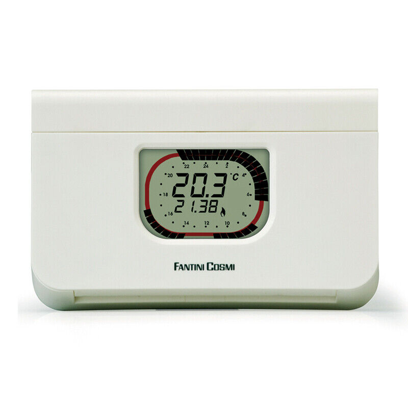FANTINI COSMI C58 INTELLITHERM CRONOTERMOSTATO BIANCO SETTIMANALE, A BATTERIE