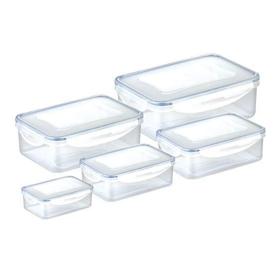Contenitori alimenti rettangolari Tescoma 892094 plastica 5 pz freshbox  - Rotex