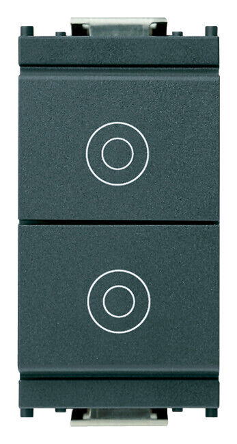 VIMAR IDEA 16121 DOPPIO PULSANTE 1P NO 10A grigio