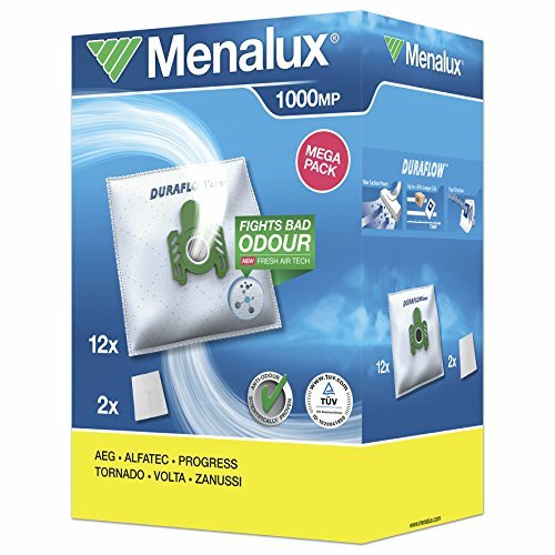 Menalux 1000 MP - Confezione da 12 sacchetti per aspirapolvere con 2 (k8N)