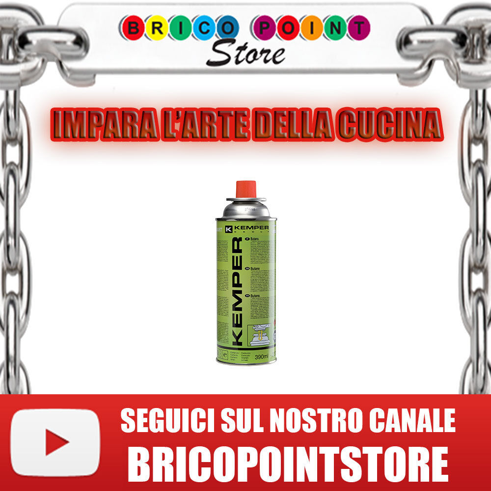 BOMBOLA GAS CONFEZIONE DA 390 ML PER BARBECUE FORNELLO CUCINA VALIGETTA