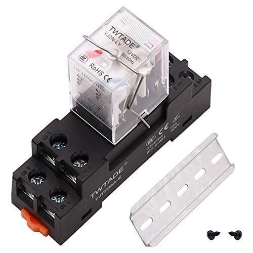 TWTADE rele 12v dc rele di Potenza Elettromagnetica 8 pin DPDT 2NO 2NC (K3j)
