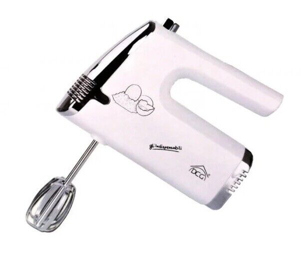 MIXER SBATTITORE ELETTRICO CON FRUSTE E GANCI 100W 5 VELOCITA' DCG HM517