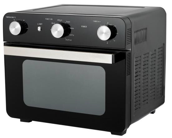 Forno Elettrico + Friggitrice ad Aria 24 Litri Potenza 1700W Nero ZHC24FA Zephir