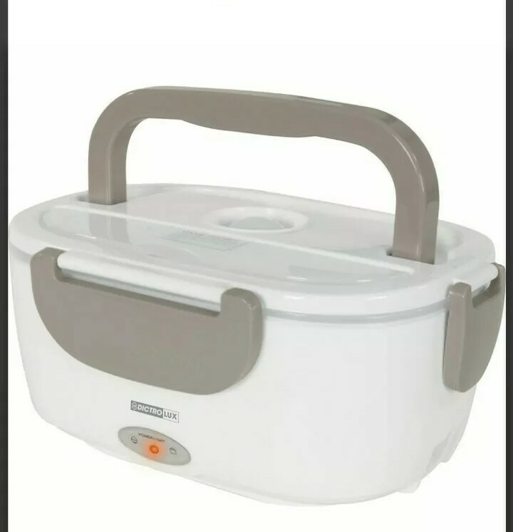 SCALDAVIVANDE BOX CONTENITORE SCALDA PRANZO ELETTRICO PORTA CIBO UFFICIO+ POSATA