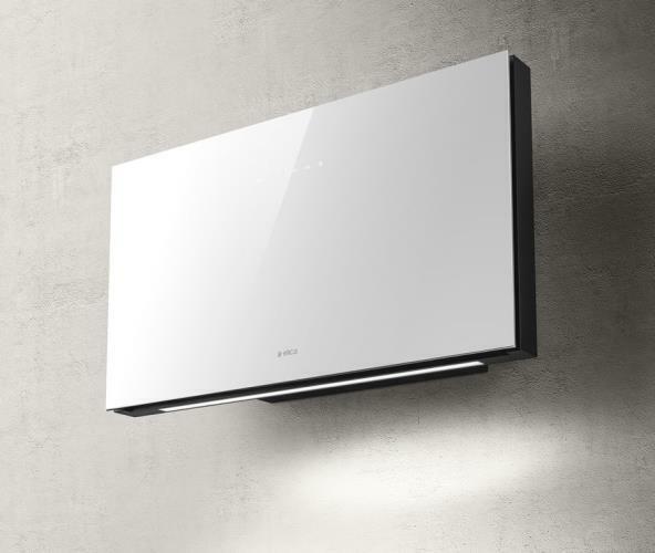 ELICA PLAT WH/F/55 CAPPA PARETE ASPIRANTE TOUCH CONTROL CAPACITIVO VETRO BIANCO