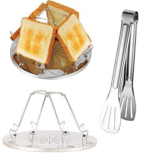 Tostapane portatile da campeggio Tostapane pieghevole,4 Fette Tostapane (K7N)