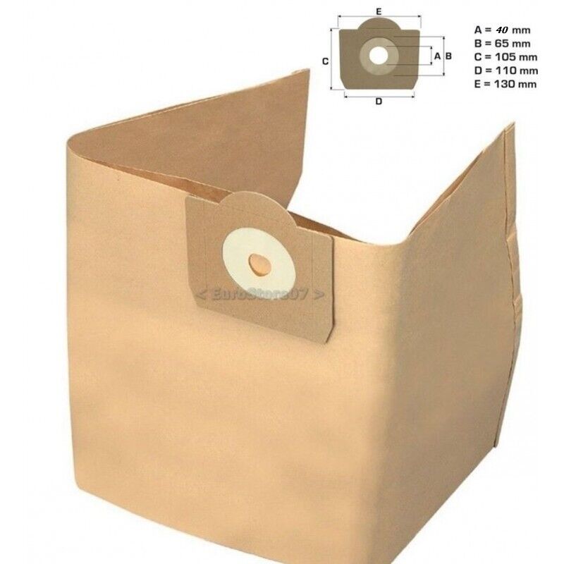 5 SACCHI SACCHETTI ASPIRAPOLVERE black & decker mod WBV1400 adattabili RW 15